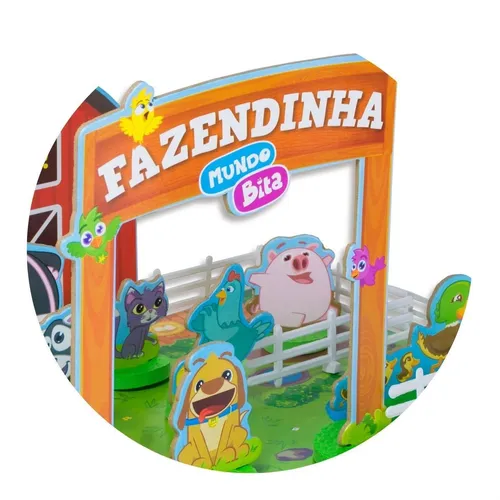Brinquedo Infantil Educativo Fazendinha Mundo Bita 42 Peças Brinquedo Infantil Educativo Fazendinha Mundo Bita 42 Peças