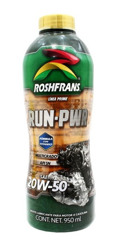 Aceite Multigrado Run-pwr 20w50 Roshfrans 950ml