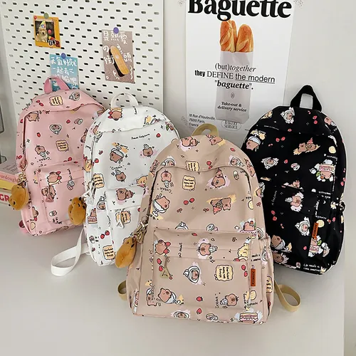 Bonito Bolso De Hombro Kappi Barra Estampado Cartoon Girl He