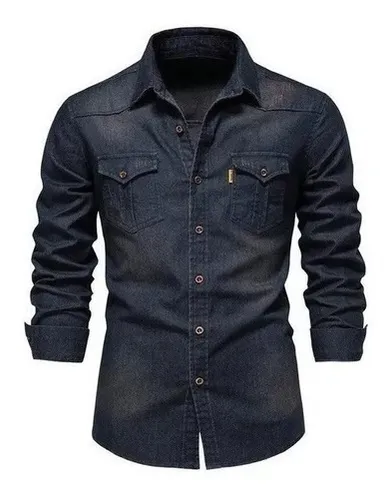 Outfit vaquero para hombre con camisa a cuadros café y negra 】