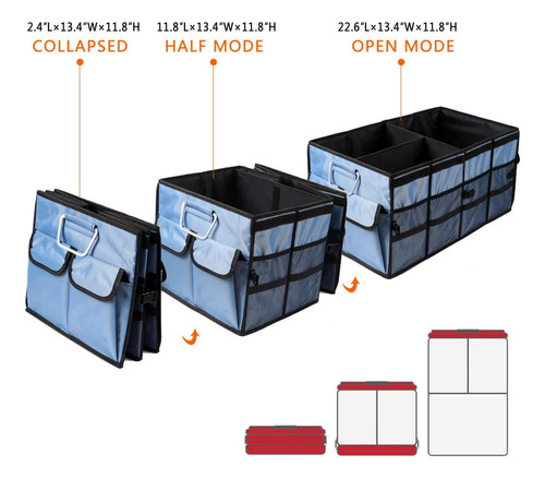 Organizador Plegable Para Maletero Con Múltiples Compartimen