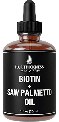 Biotina + Saw Palmetto Oil - Serum Para El Crecimiento Del C