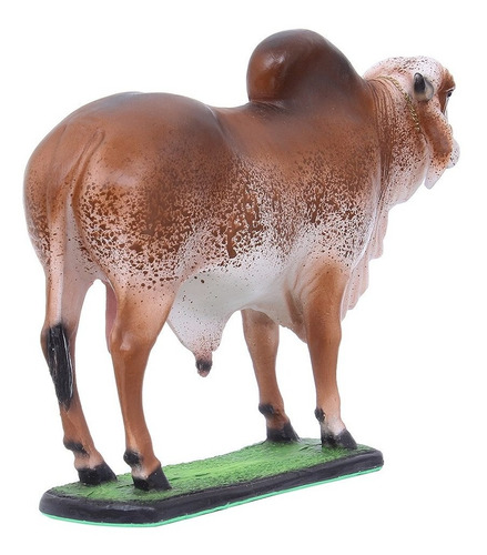 Imagem 3 de 4 de Escultura Touro Gir Em Resina Home Western Decor 27502