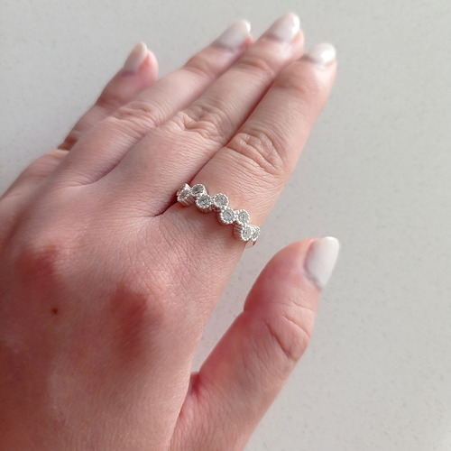 Imagen 5 de 6 de Anillo Plata Italiana 925 Modelo Oba