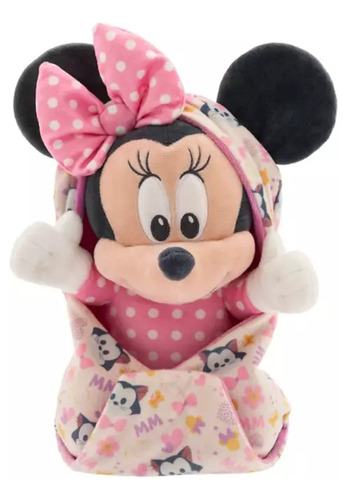 Disney Store Peluche Minnie Mouse Con Manta Babies 29 Cm 