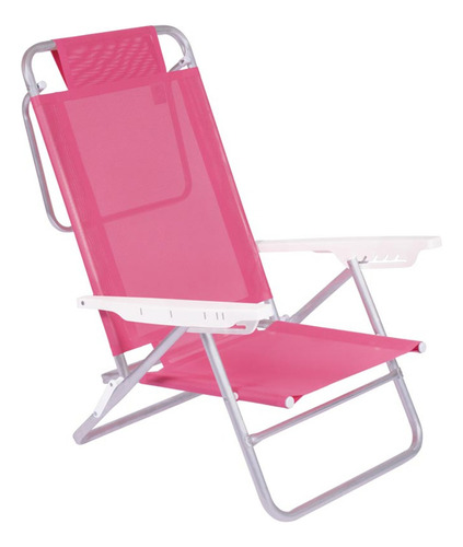 Silla Playa Reposera Aluminio Mor Summer - Color Rosa