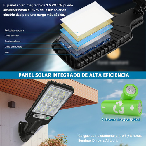 Xd 2pcs Lámpara Solar De Pared Exteriores Sensor Luz 3 Modos
