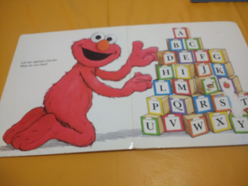 Elmo S Big Lift - And - Look Book En Ingles 1994 Tapa Dura