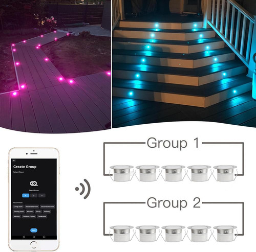 Kit De Luces Led Para Cubierta De Bajo Voltaje Impermeable I