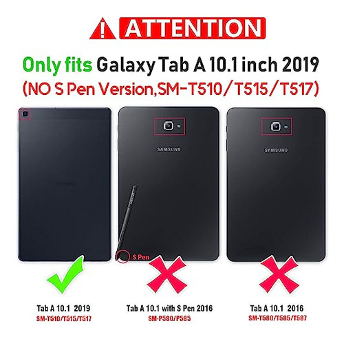 Funda Para Galaxy Tab A 10.1 PuLG 2019 Tablet [sm-t510/t5 -3