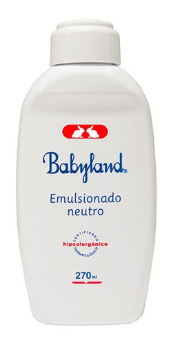 Emulsionado Neutro Babyland 270 Ml, Hipoalergénico (9 Unid)