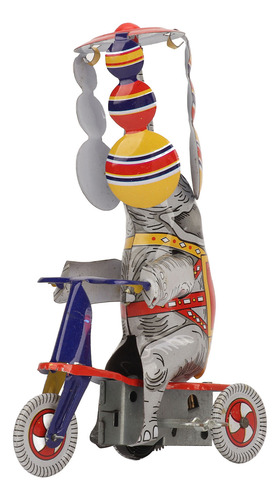 Lata De Juguete Con Forma De Elefante En Triciclo, Diseño Re