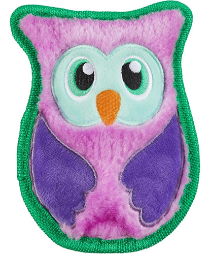 Pelúcia Durablez Brinquedo Sonoro Para Cães - Extra Pequeno Cor Roxo Desenho Coruja
