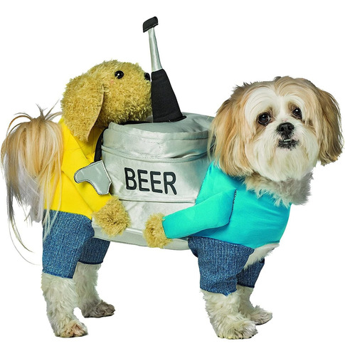 Disfraces De Perro Con Barril De Cerveza Talla L