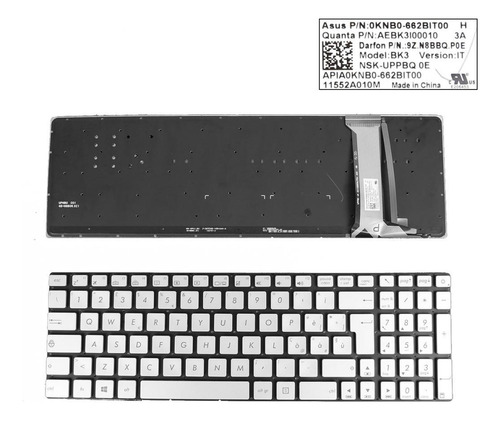 1x Inglés Para N551 N551j N551jb N551jk N551jm