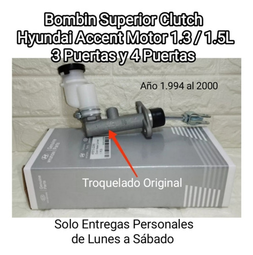 Bombin Superior Clutch  Hyundai Accent 94/00 1.3/1.5 