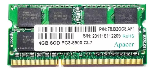 Memoria Ram 4gb Pc3-8500 1066 Mhz Laptop Varias Marcas (Reacondicionado)