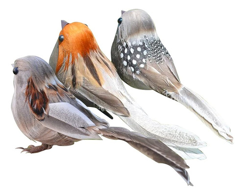 Upkoch Fake Birds Artificial Birds With Clip Simulated Bird 