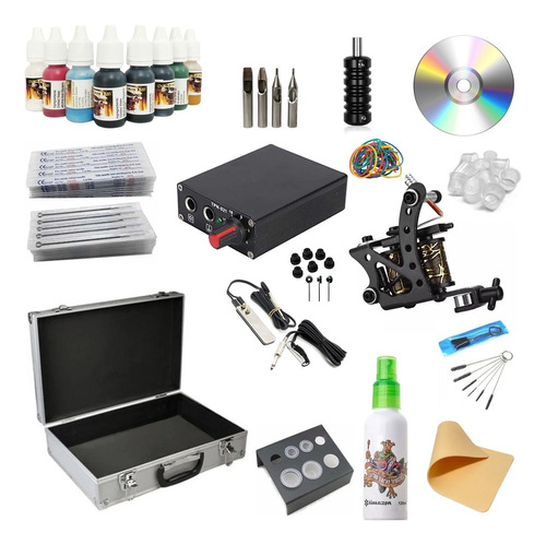 Kit De Tatuagem Profissional Completo Stander X Com Dvd.