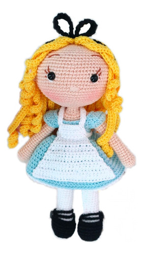 Muñeca Alicia De Disney En Crochet 21 Cm