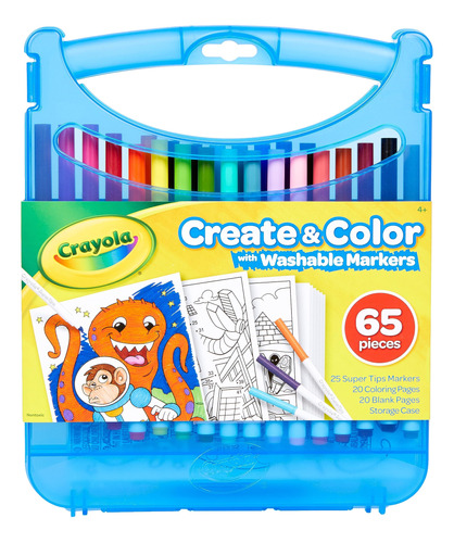 Crayola Super Tips - Estuche Para Colorear Supertips Lavabl.