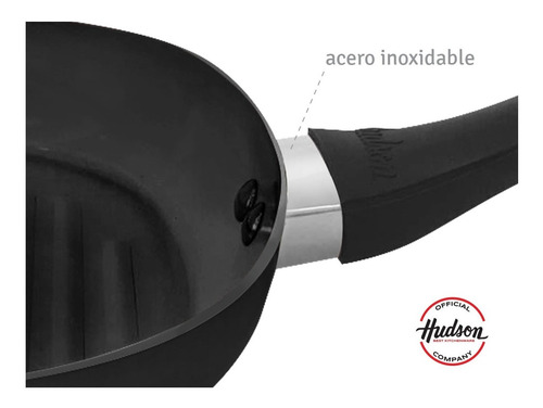 Bifera Hudson Antiadherente Induccion 26x26 Cm Plancha Black