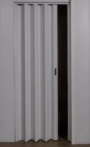 Puerta plegable (PVC, Fresno blanco, 100 x 200 cm)
