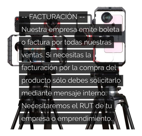 Estabilizador Celular Con 3 Soportes Para Foco Led Y Mics.