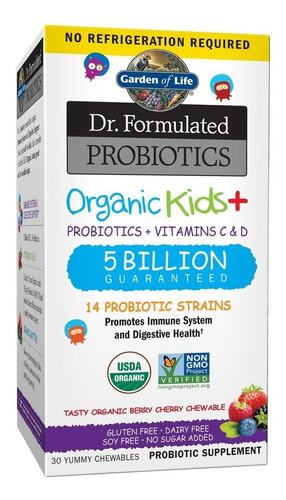 Garden Of Life Dr Formulated Kids 5billones Probiótico Niños