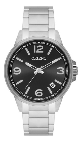 Relógio Orient Masculino Prateado 4,2cm Resistente 50m