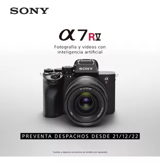 Sony Cámara Profesional Alpha A7r V Full Frame Mirrorless Il