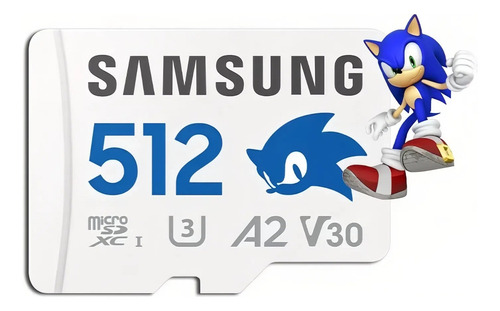Tarjeta Microsd Samsung 512gb Clase 10 A2 V30 U3 Sdxc Para Android, Gopro, Switch, Dron, Cámara, Laptop, Tablet, Grabación 4k Ultra Hd