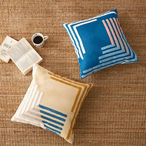 Funda De Cojín Decorativo Con Flecos Geométricos Boho De ALG