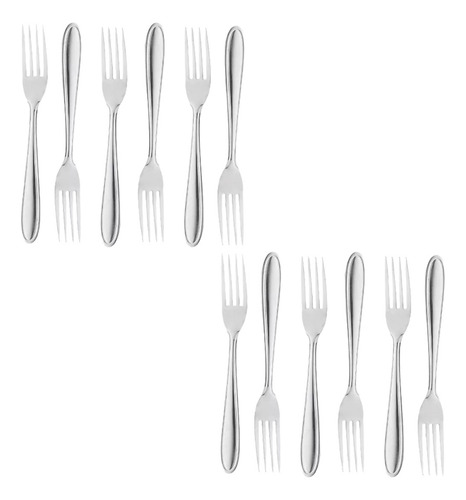 Kit 12 Garfos De Mesa Inox
