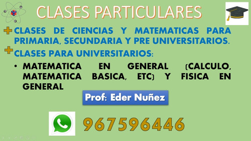 Clases De Matematicas Y Ciencias (clases Particulares)