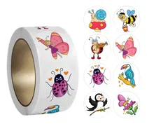 Comprar 100 Stickers En Rollo Insectos , Bichos