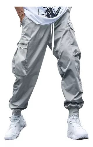 Pantalones Cargo Hombre Bolsillo De Solapa