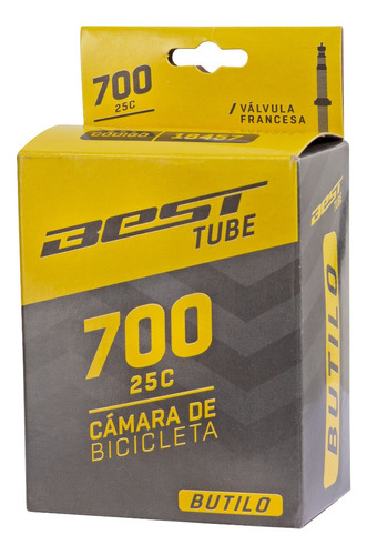 Camara Bicicleta Ruta Best 700x25 60mm Vf