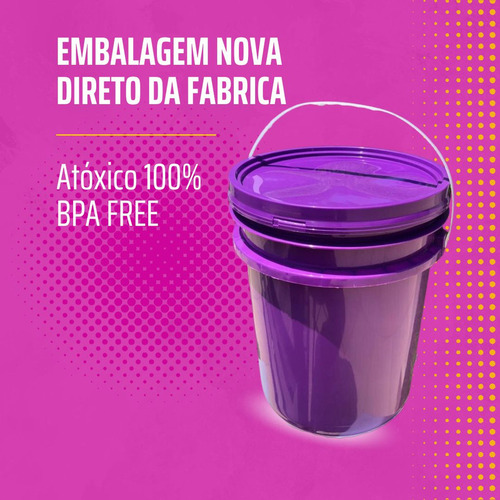 Balde 10 Litro Para Açaí Brasfrut -15 Pçs