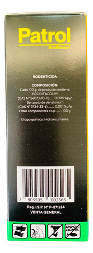Kit Desratización: Patrol Mini 100g Todo Listo Para Usar(10)