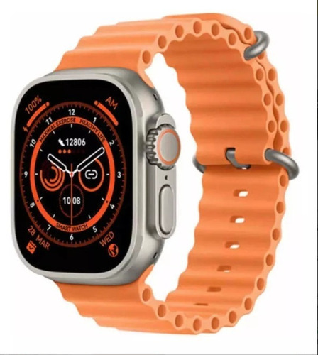 Smartwatch X8 Ultra Reloj Serie 8 Llamadas Mensajes Y Mas Color De La Caja Naranja