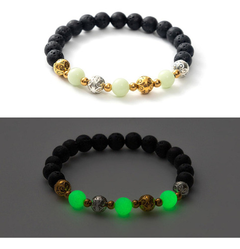 Pulsera De Cuentas Luminosas Pulsera Elástica Pulsera