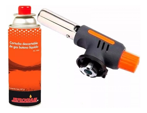 Imagen 3 de 6 de Soplete Brogas Flambeador Soldador Electronico + Cartucho