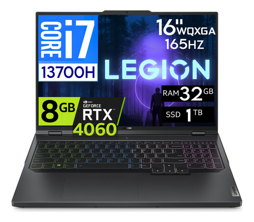 Lenovo Legion 7 Slim Core I9- 13900h 16gb 1tbssd Rtx4070 16' Color Storm Grey