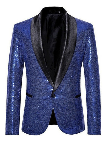 Fiesta De Pasarela Con Blazer De Lentejuelas Para Hombre