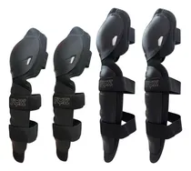 Comprar Kit Protector Rodilleras + Coderas Articuladas Bmx Motocross Color Negro Talle Unico