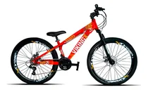 Comprar Bicicleta Vikingx Tuff25 Freios Hidraulicos 21v Camb Shimano Cor Vermelho Tamanho Do Quadro 13