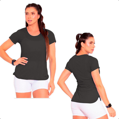 Camiseta Feminina Dipaula Blusa Esportiva Academia Fitness