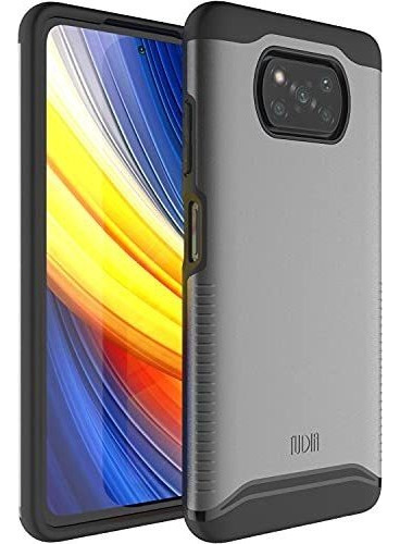 Funda Para Xiaomi Poco X3 Pro Case Protector Doble Capa Gris