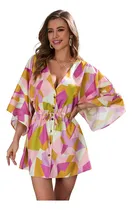 Comprar Scacto Vestido Dama Mujer Casuales Cortos Elegante Flores